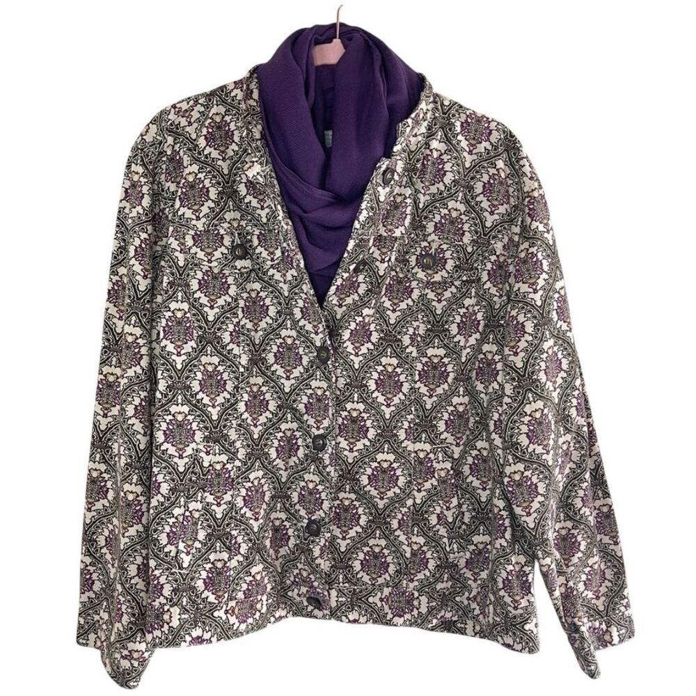 CHARTER CLUB VINTAGE Lightweight Button Front Jacket, 2X